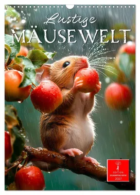 Produktbild von Lustige Mäusewelt (Wandkalender 2027 DIN A3 hoch), CALVENDO Monatskalender