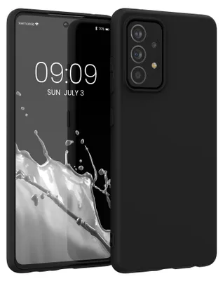 Produktbild von kwmobile Handyhülle für Samsung Galaxy A52 / A52 5G / A52s 5G Hülle - TPU Case - Kabelloses Laden - Schutzhülle Cover in Schwarz matt