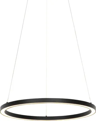 Produktbild von Smarte Hängelampe Schwarz 60 cm inkl  LED und RGBW Girello