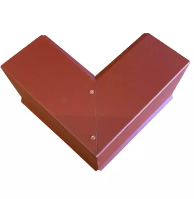 Produktbild von Roofart 90 ° Ecke für Ortgangblech passend für das Dachpfannenprofil ziegelrot RAL 3009