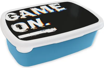 Produktbild von KitchenYeah® Lunchbox Brotzeit Brotdose 17x11 cm Spiel - Zitate - Gamer Kinder Brotzeitdose - Lunch - Kunststoff - Brotbüchse - Sandwichbox - Lunchbox für Kinder