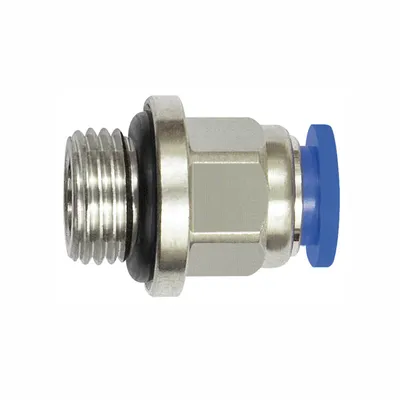 Produktbild von Riegler Gerade Steckverschraubung »Blaue Serie« mini, M6 a., Schlauch-Ø 6, Art.Nr. 122.006-6M