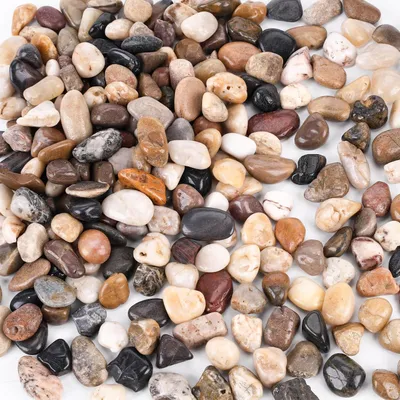 Produktbild von Flusskiesel Edelsteine 900g DIY Deko Mini Garten Steine Natürliche Landschaftsgestaltung