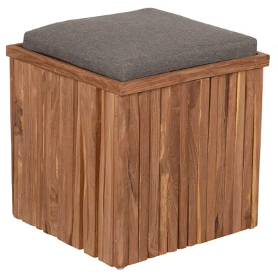 Produktbild von Teakholz Hockerbox Oxford inkl. Kissenauflage - bene living