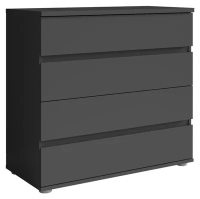 Produktbild von Kommode FINO Graphit mit 4 Schubladen, 91,2x84,2x42 cm (BxHxT)