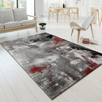 Produktbild von TT Home Wohnzimmer Teppich Kurzflor Soft Modern Abstrakte Designs Größe 160x230 cm