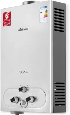 Productafbeelding van Gas Doorstroomboiler - Geiser LPG - Douchen en Gebruik - Lage Startdruk 0.1 Bar - 40 KW 20 LPM - Wit