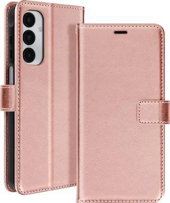 Produktbild von Mayaxess, Samsung Galaxy A16 Wallet Case Standfunktion mit Handschlaufe, Champagnerrosa