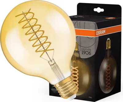 Produktbild von OSRAM Vintage 1906 LED CLASSIC 8.8W 824 Gold E27 Lampe 806lm 2400K warmweiss wie 60W dimmbar 4099854137884