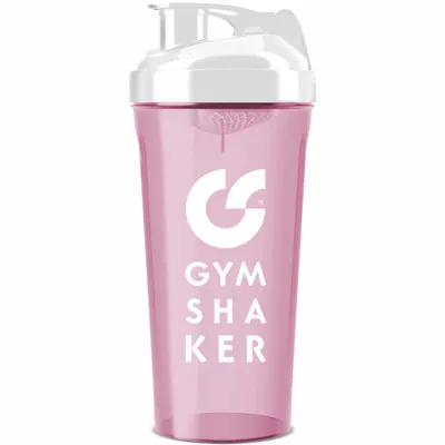Produktbild von Eiweiß Shaker für Fitness und Sport - Premium Trinkflasche - GYMSHAKER - Rosa