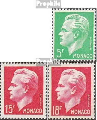 Produktbild von Briefmarken Monaco 1950 Mi 416-426 (kompl.Ausg.) postfrisch Rainer III.