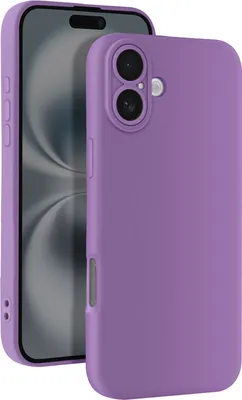 Produktbild von Avizar, iPhone 16 Hülle Silikon Glatt Kamerablöck Geschützt, Violett