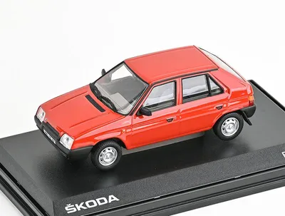 Obrázek produktu pro Abrex ABR143ABS-708BM – Škoda Favorit 136L v měřítku 1:43, červená, 1988 –