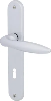 Produktbild von Südmetall Türgriff-Garnitur Langschild Alison BB Messing satiniert silber 225 x 40 mm