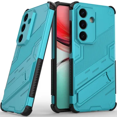 Produktbild von Armor Hülle für Samsung Galaxy S26 Hybrid PC TPU Bumper Stoßfestes Schutzhülle mit Standfunktion Blau