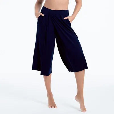 Produktbild von Anita Comfort Flower Dots Strandhose 8664 Dunkelblau - größe L/XL