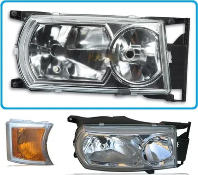 Obrázek produktu pro Přední světlomet pravý Scania P G R T 94 114 124 144 164, 1731252, ruční nastavení výšky světlometů | 1760554, 1900351, 2008-2018, Xenon