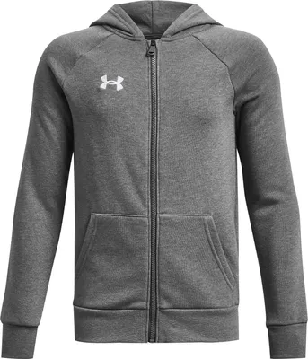 Produktbild von Under Armour Ua Rival Fleece Fz Hoodie-Grau 1379794-025__YXL