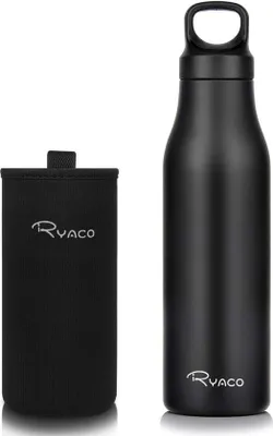 Produktbild von Famanu Trinkflasche 600 ml - Edelstahl, vakuumisoliert, BPA-frei, lekfrei