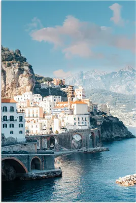 Produktbild von MuchoWow® Poster Italien - Bergen - Huizen 40x60 cm - Plakate für die Wand - Poster Babyzimmer