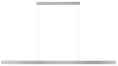 Produktbild von BELIANI LED Pendelleuchte Silber Metall 160 cm Lineares Design Modern Minimalistisch Industrial Style Hängelampe Esstisch Esszimmer