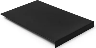 Produktbild von Mauspad Leder Schwarz cm 20x32 - Mousepad Struktur aus Stahl mit Kantenschutz - Hergestellt in Italien