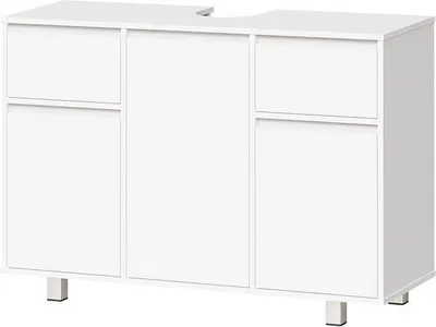 Imagen del producto de Mueble bajo lavabo - Armario de baño - Organización para el baño - Amplio espacio de almacenamiento - 90x30x62.5 cm - Blanco
