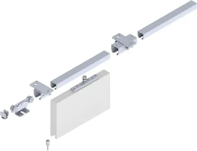 Image de Kit d'extension garniture de porte coulissante SP400D001 galvanisé,bleu L.2000mm