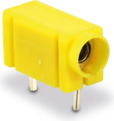 Immagine prodotto di Presa di prova da 4 mm per montaggio su PCB, gialla