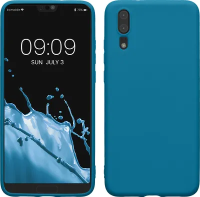 Kwnobile Hülle Für Motorola Edge 20 Lite - TPU Silikon Case In Karibikblau