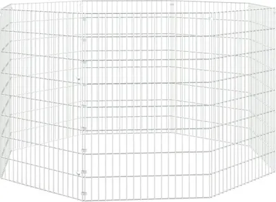 Obrázek produktu pro vidaXL Ohrádka pro volný výběh 8 dílů 54x80 cm Pozinkované železo