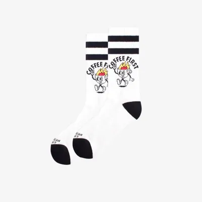 Produktbild von American Socks Coffee First White .