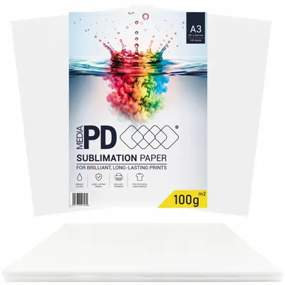 Produktbild von Sublimationspapier A3 100g – 100 Blatt – Premium Transferpapier für Tassen & Textilien – Schnelltrocknend für Sublimationsdrucker
