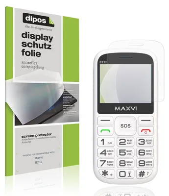 Produktbild von 4x Schutzfolie für Maxvi B232 matt Displayschutzfolie Folie Display Schutz dipos