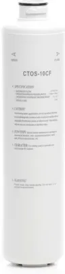 Naturewater CTOS-10CF gestinterter Aktivkohle Block Filter 10 Zoll (254 mm) 5 µ Ersatz Wasserfilter, Umkehrosmose Filter, Ersatz Filterkartusche, Trinkwasserfilter
