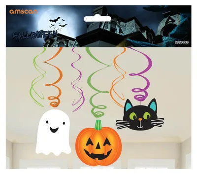 Zdjęcie produktu dla Dekoracja wisząca świderki na halloween - 6 szt.
