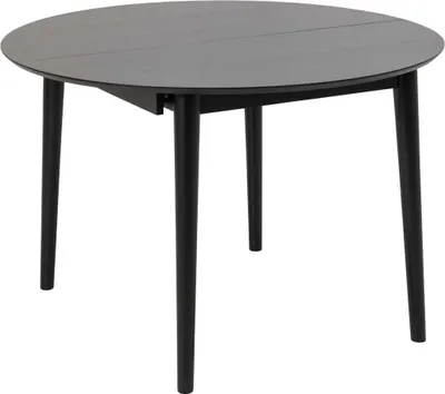 Produktbild von Montreux Esstisch Ø115/154cm inkl. Zusatzplatten schwarz.