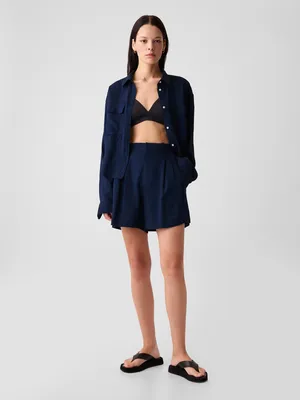 Produktbild von GAP Leinen-Shorts mit hohem Bund XS
