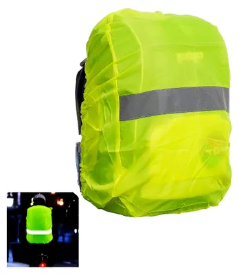 Produktbild von Regenschutz für Rucksäcke, Regenüberzug für Schulranzen, Wasserdichte Rucksackhülle mit Reflektoren, Ideal für Wandern, Camping und Radfahren (60-70l)