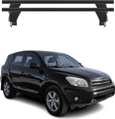 Image de Menabo Barres de toit Transversales pour Toyota RAV4 2005-2012 Alu Noir 2x ABE