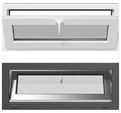 Image de vidaXL Fenêtre de cave RISOR 100 x 40 cm PVC et verre, anthracite