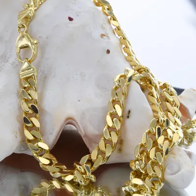 Produktbild von Goldkette Panzerkette Länge 60cm - Breite 6,0mm - 585-14 Karat Gold