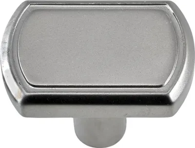 Produktbild von Hettich Möbelknopf Zinkdruckguss vernickelt 18,0 x 28,0 mm - 1 Stück