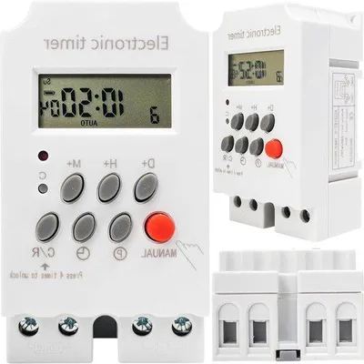 Obrázek produktu pro Digitální časovač 220 V AC s LCD displejem a týdenním programem