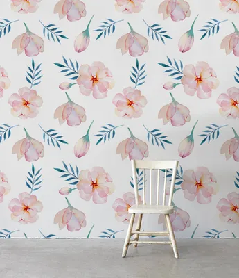 Produktbild von Coloray Fototapete 290x290 cm Vlies-Fototapete - Blumenblätter mit Blumenblumen