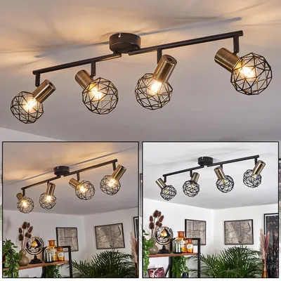Produktbild von Torano »Torano« Deckenlampe aus Metall in Messing und Schwarz