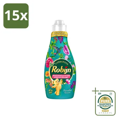 Produktbild von 15 x Robijn Collections Weichspüler Paradise Secret - 1,25 l - Vorratspackung - 15 Stücke
