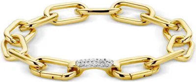 Image de Victoria Bracelet doré avec pierres blanches