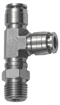 Produktbild von Riegler T-Steckverschraubung, L-Form, drehbar, R 1/2 a., Schlauch-Ø 12, ES