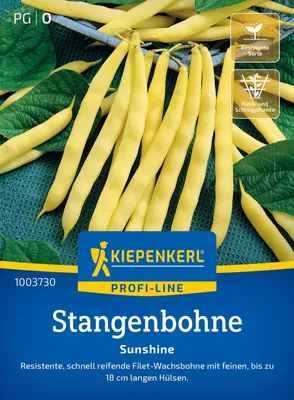 Produktbild von Kiepenkerl Stangenbohnensamen Sunshine Phaseolus vulgaris 10 Stangen